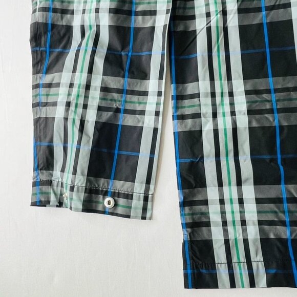 A.P.C. Men’s Alfred Plaid Shirt Jacket Size M Blue Plaid Snap Close New - Picture 6 of 14